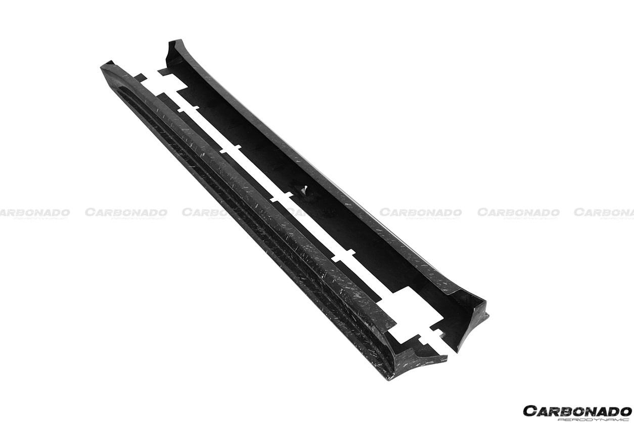 2016 - 2021 Tesla Model X SUV RZS Style Carbon Fiber Side Skirts